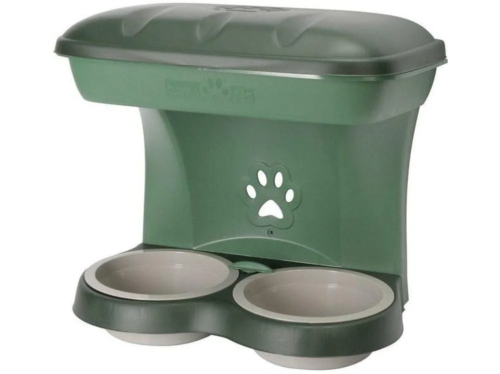 Maxi Hanging Bowl Stand - Dove Grey Pets Qatar