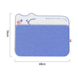 MeowSmart Colorful Double Litter Control Mat-68*54cm Pets Qatar