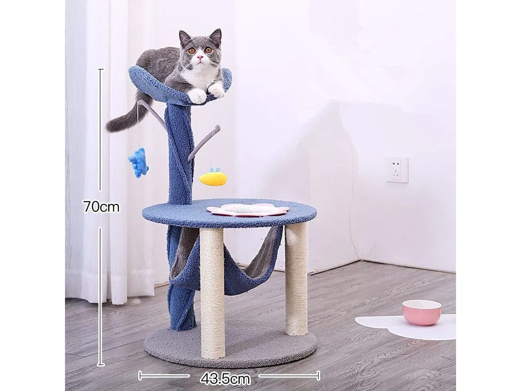 Mini Three story Recreation Park Blue Grey S-43.5*43.5*70cm Pets Qatar