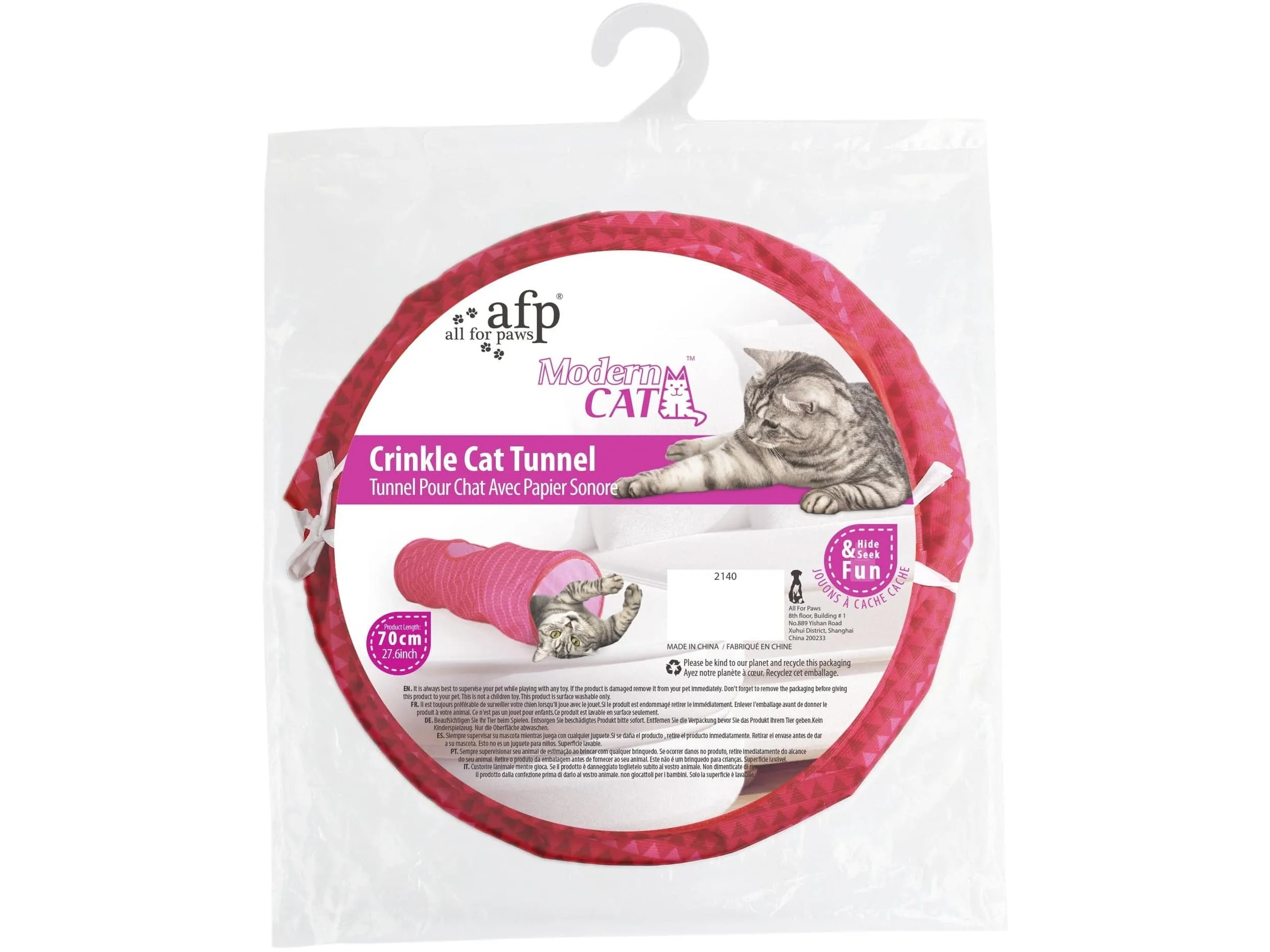 Modern Cat Tunnel - Pink Pets Qatar