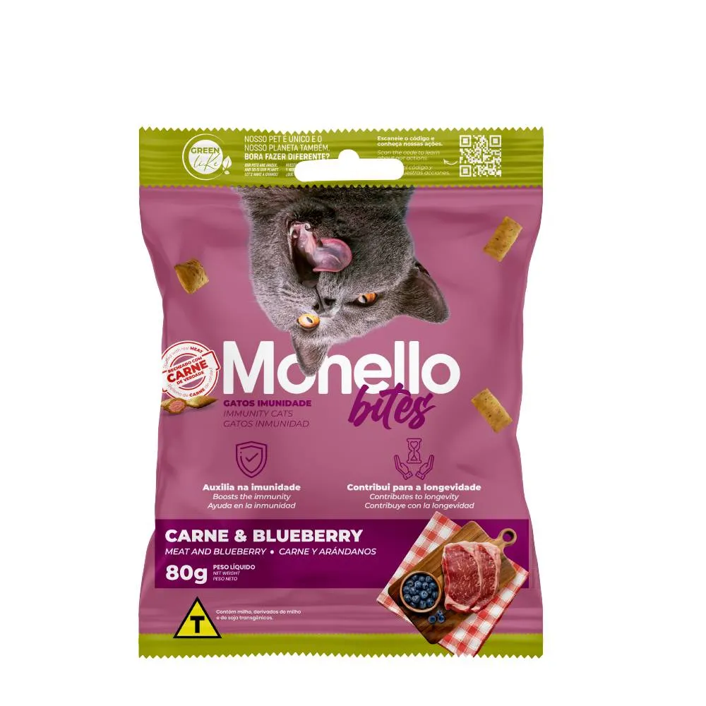 Monello Bites Immunity chicken, cat food 80 G Pets Qatar