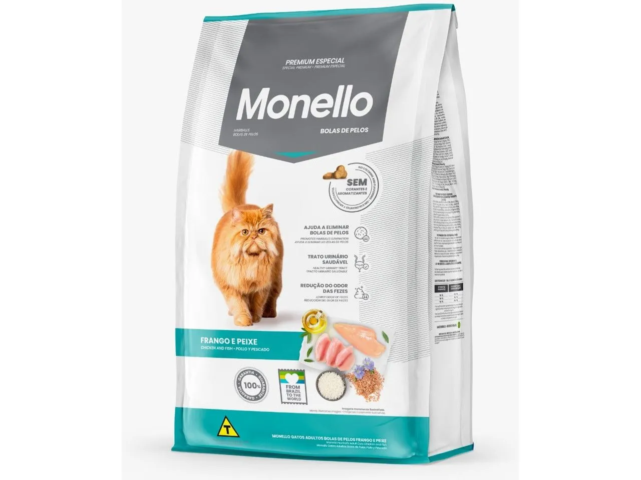 Monello Hairballs Adult Cats Chicken and Fish 10.1Kg Pets Qatar
