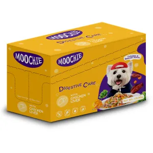 Moochie CASSEROLE WITH CHICKEN LIVER (DIGESTIVE CARE) 12x85g Pouchs Pets Qatar
