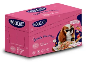 Moochie CASSEROLE WITH SALMON (BEAUTY SKIN ) 12x85g Pouchs Pets Qatar