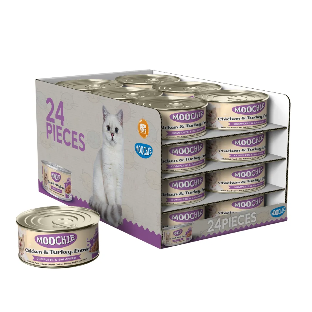 MOOCHIE CHICKEN & TURKEY ENTREE 24X85g Pets Qatar