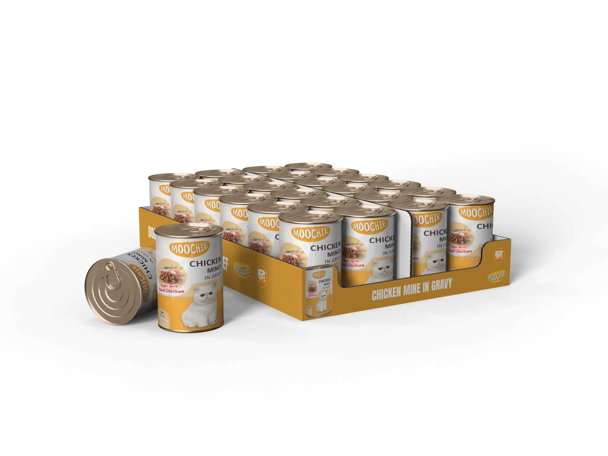 MOOCHIE CHICKEN MINCE IN GRAVY 24X400g Pets Qatar
