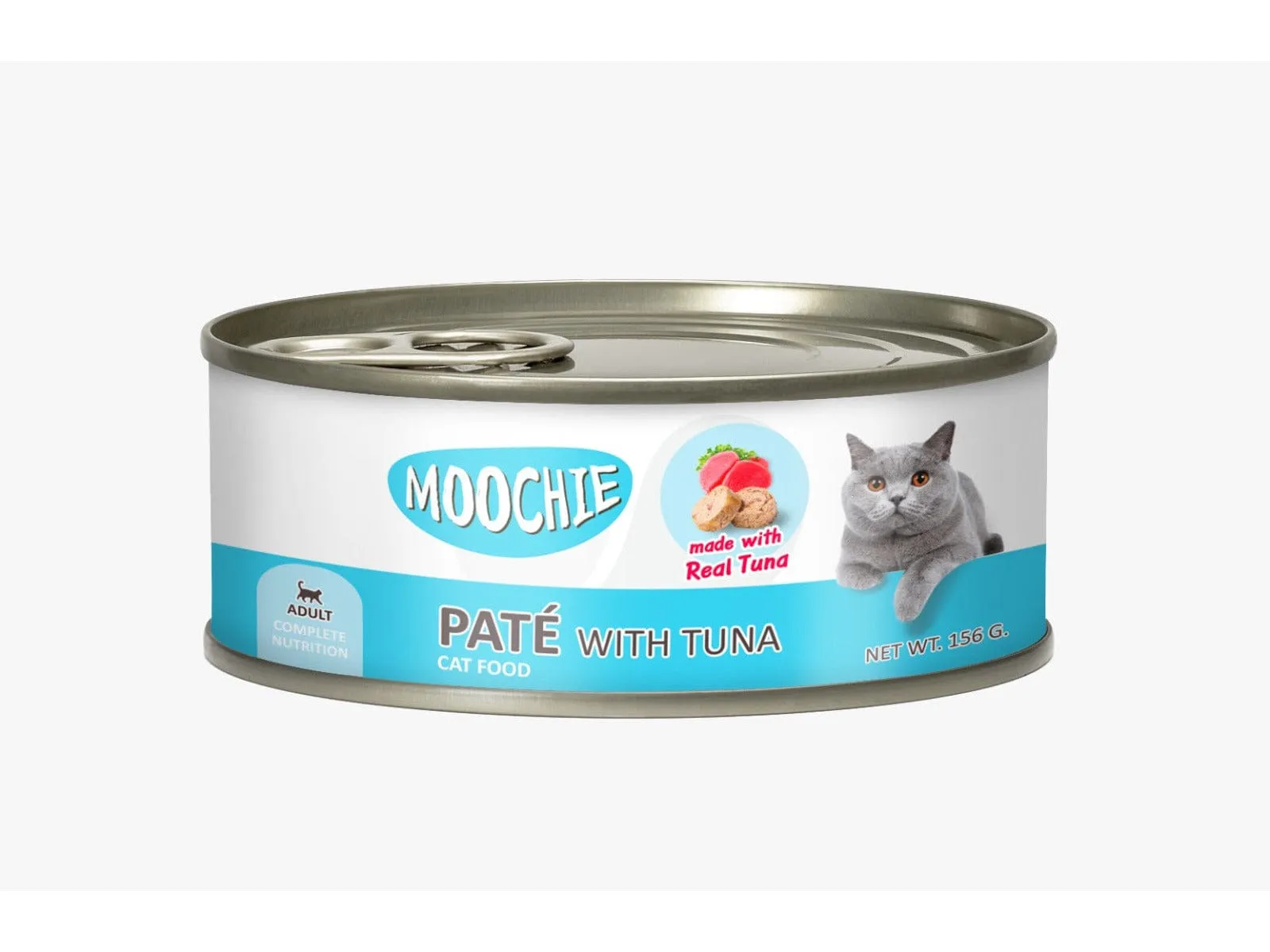 Moochie Loaf With Tuna Pate 24X156G. Can Pets Qatar