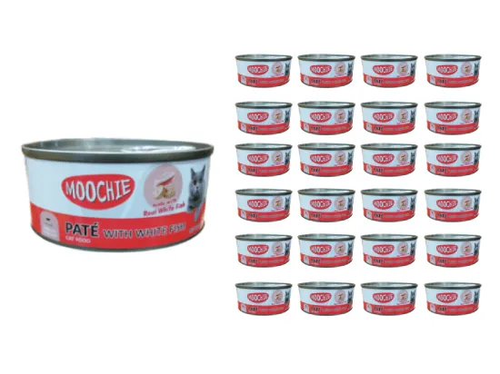 MOOCHIE LOAF WITH WHITE FISH 156gx24 CANS Pets Qatar