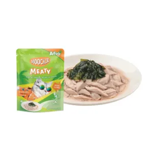 Moochie Meaty Tuna & Wakame Recipe In Gravy  70G  Pouch Pets Qatar