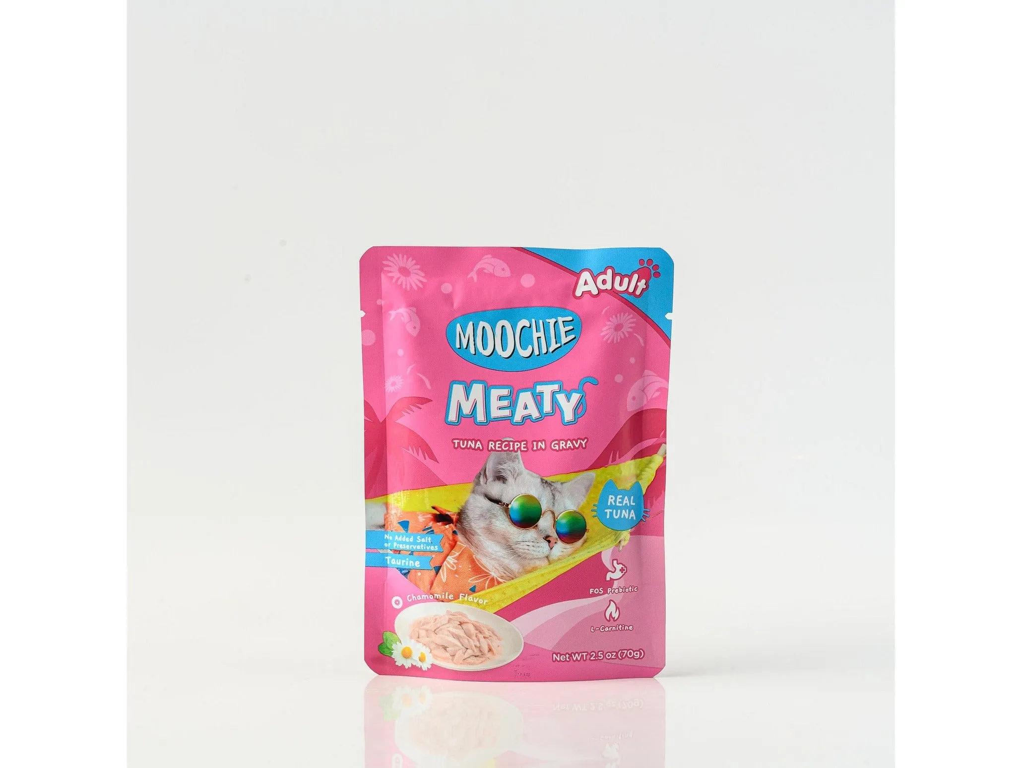 Moochie Meaty Tuna Recipe in gravy 12x70g Pouchs Pets Qatar