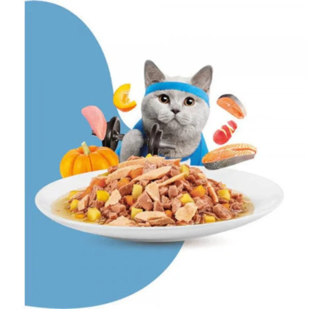 Moochie Mince With Salmon (Weight Control) 70G  Pouch Pets Qatar