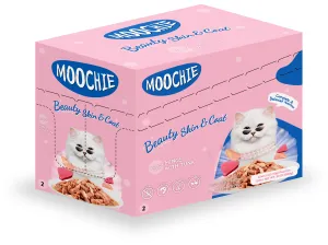 MOOCHIE MINCE WITH TUNA (BEATY SKIN & COAT)12x70g Pouchs Pets Qatar