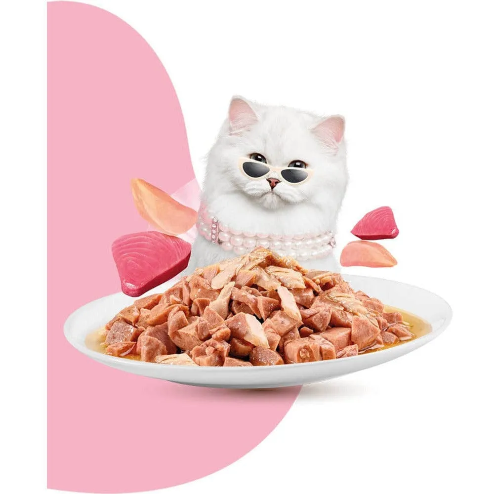 MOOCHIE MINCE WITH TUNA (BEATY SKIN & COAT)12x85g Cups Pets Qatar