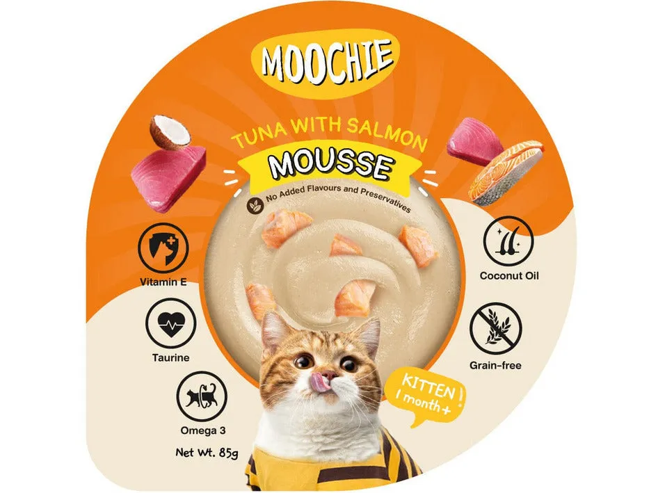 MOOCHIE MOUSSE TUNA WITH SALMON 12x85g Cups Pets Qatar