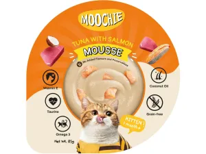 Moochie Mousse Tuna With Salmon  85G  Cup Pets Qatar