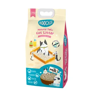 MOOCHIE NATURAL TOFU CAT LITTER - MILK SCENT 6L Pets Qatar