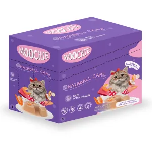 MOOCHIE PATE WITH PRAWN (HAIRBALL CARE) 12x70g Pouchs Pets Qatar