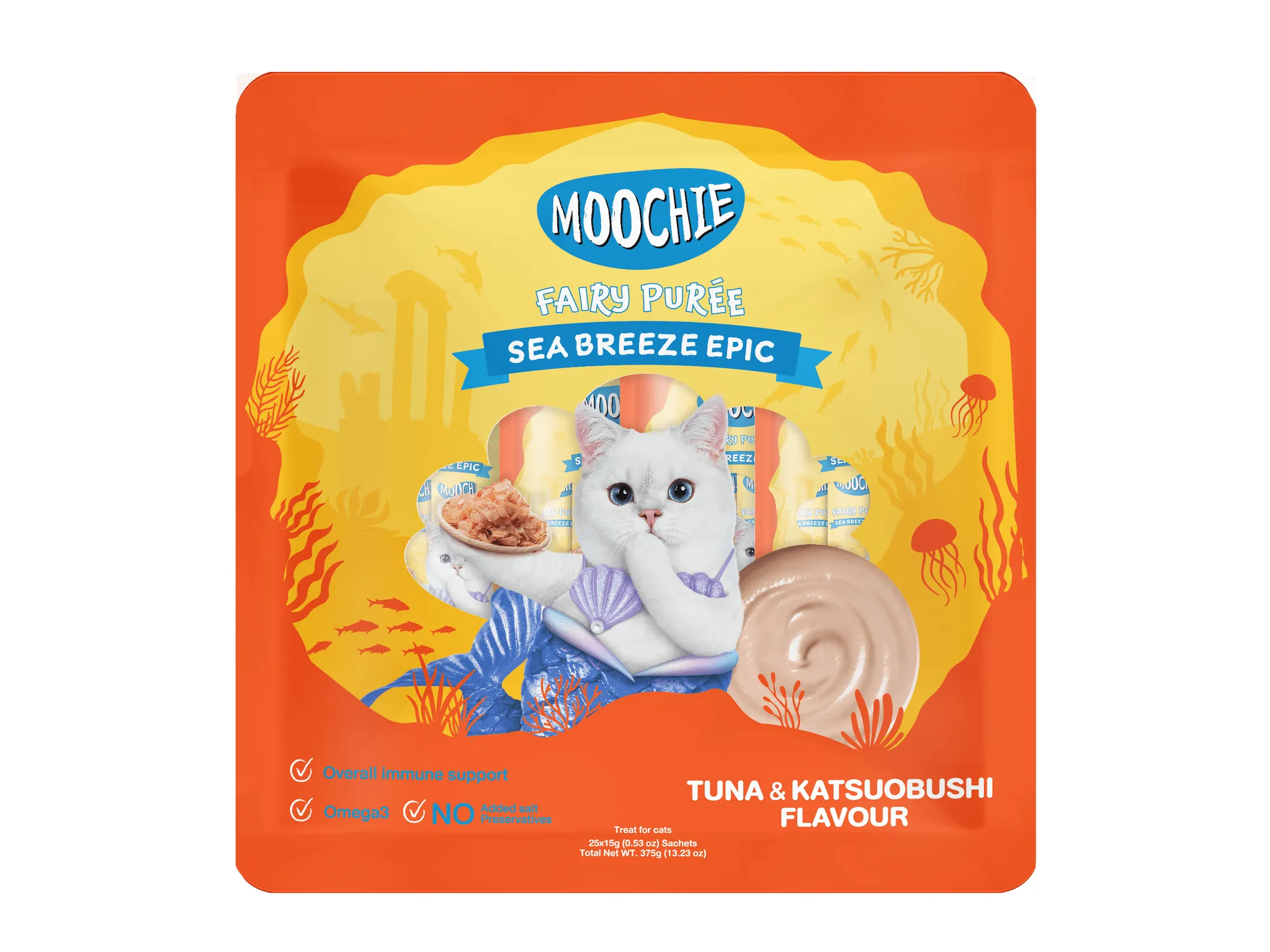 MOOCHIE TUNA & KATSUOBUSHI FLAVOR 25X15g POUCH Pets Qatar