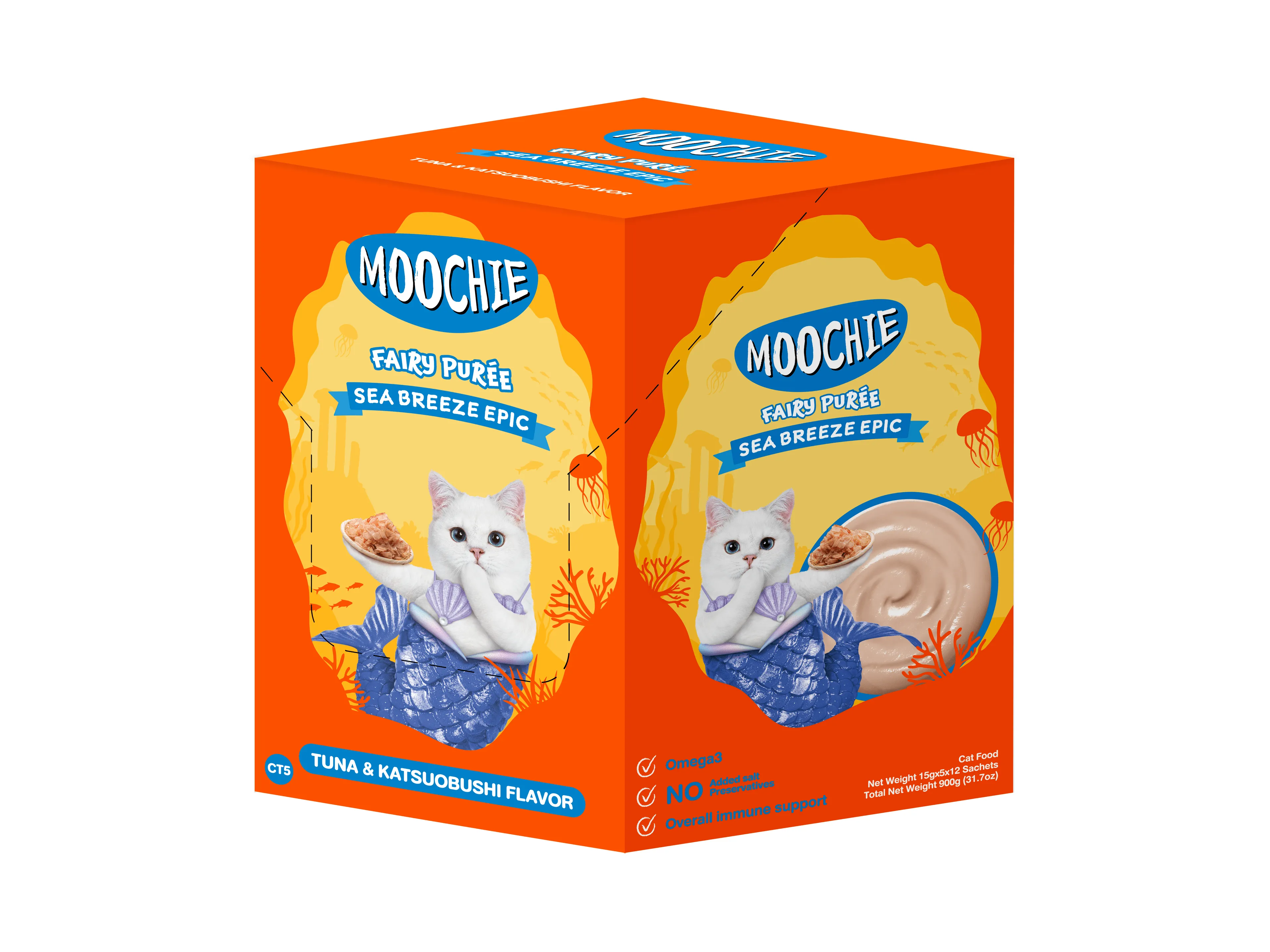MOOCHIE TUNA & KATSUOBUSHI FLAVOR 5X15G POUCH Pets Qatar