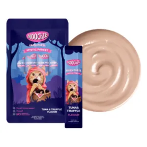 Moochie Tuna & Truffle Flavor Mousse 5X15G Pouch Sachet Pets Qatar