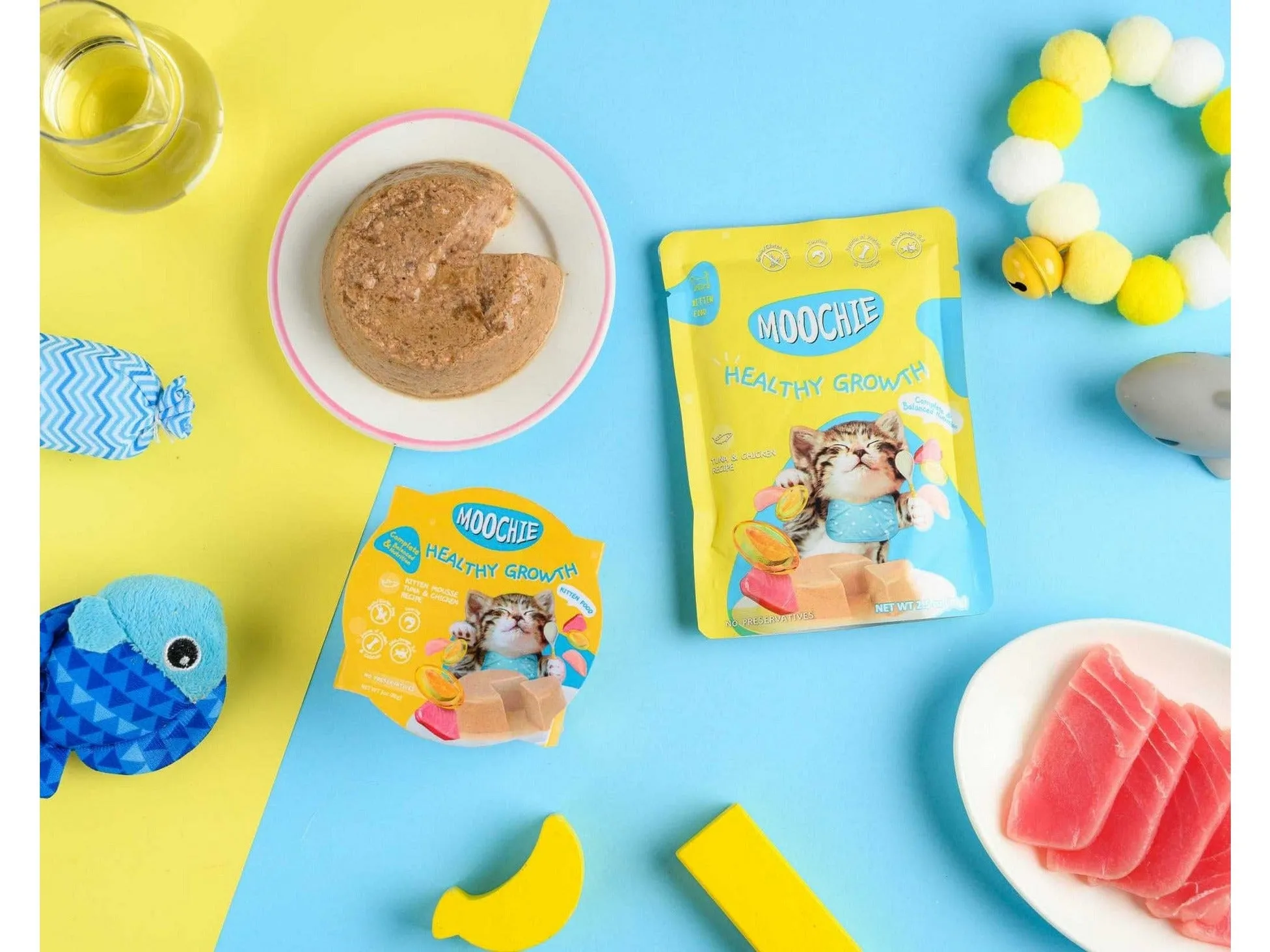 Moochie Tuna Mousses For Kitten (Healthy Growth) 85G  Cup Pets Qatar