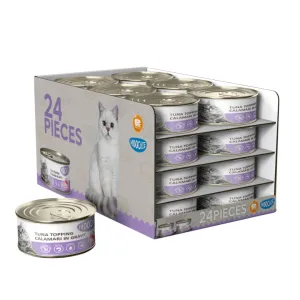 MOOCHIE TUNA TOPPING CALAMARI IN GRAVY 24X85g Pets Qatar