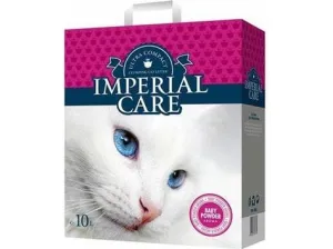 MPERIAL CARE premium clumping cat litter - ultra compact granulation - with BABY POWDER aroma 10L Pets Qatar