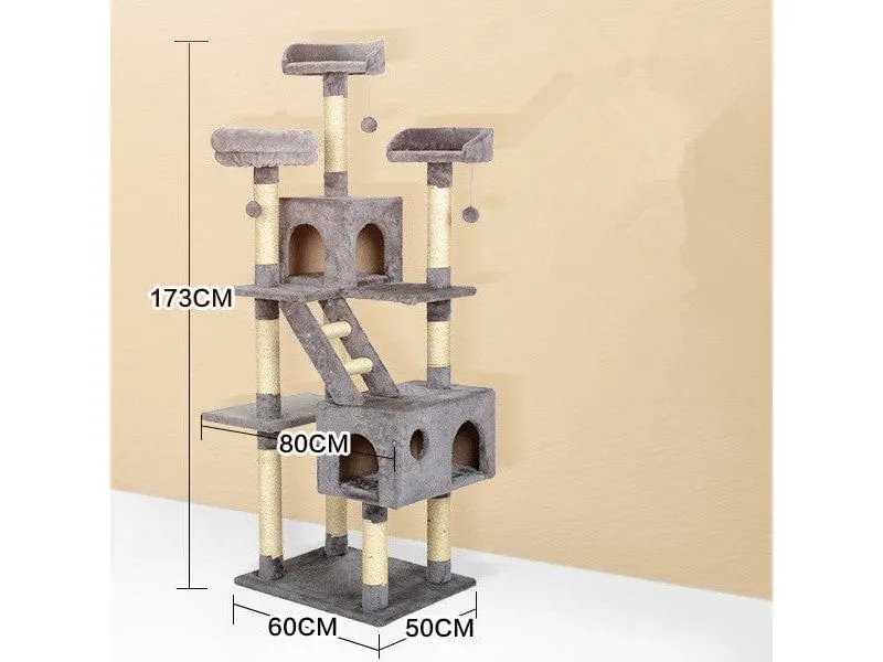 Multi Layer Luxury Cat Climbing Frame 60x50x173cm Pets Qatar