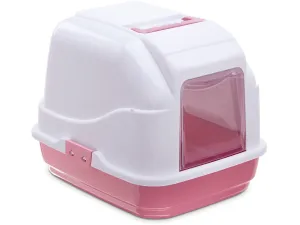 My Cat Litter Box White/Pink Dark Pets Qatar