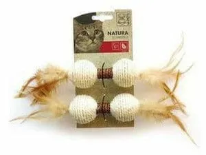 NATURA DUMBBELL - 24 X 4.5 X 4.5 CM MIXED COLORS Pets Qatar
