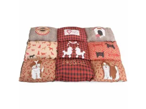 Patchwork Pet Cushion - Red -50X75Cm Pets Qatar