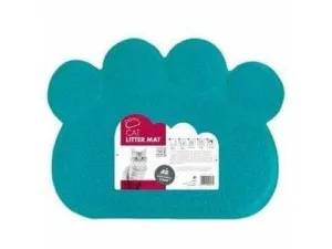 PAW CAT LITTER MAT BLUE Pets Qatar
