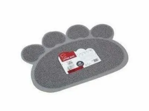 Paw Cat Litter Mat Grey Pets Qatar