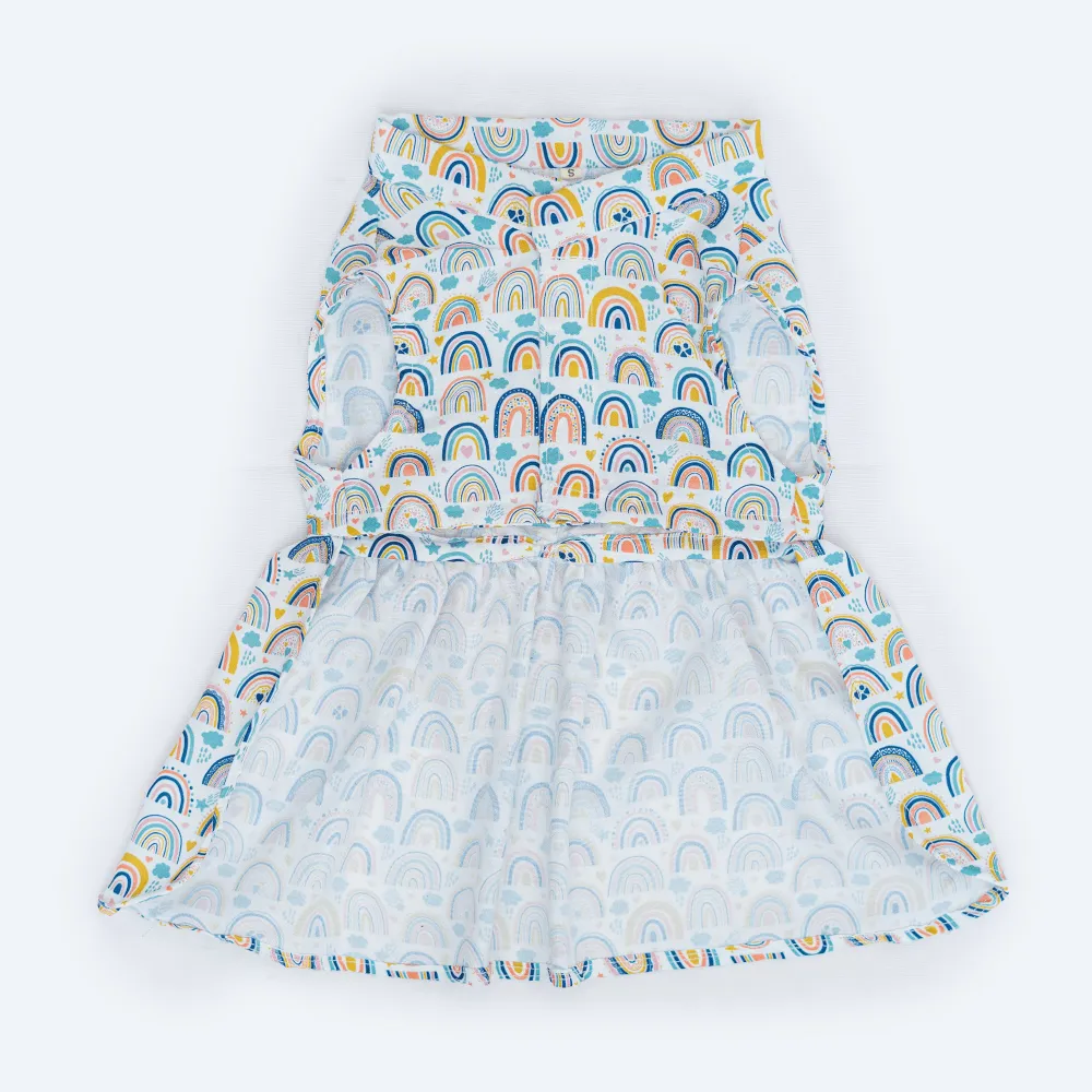 Pawgypets Rainbow Casual Dress for Dogs and Cats