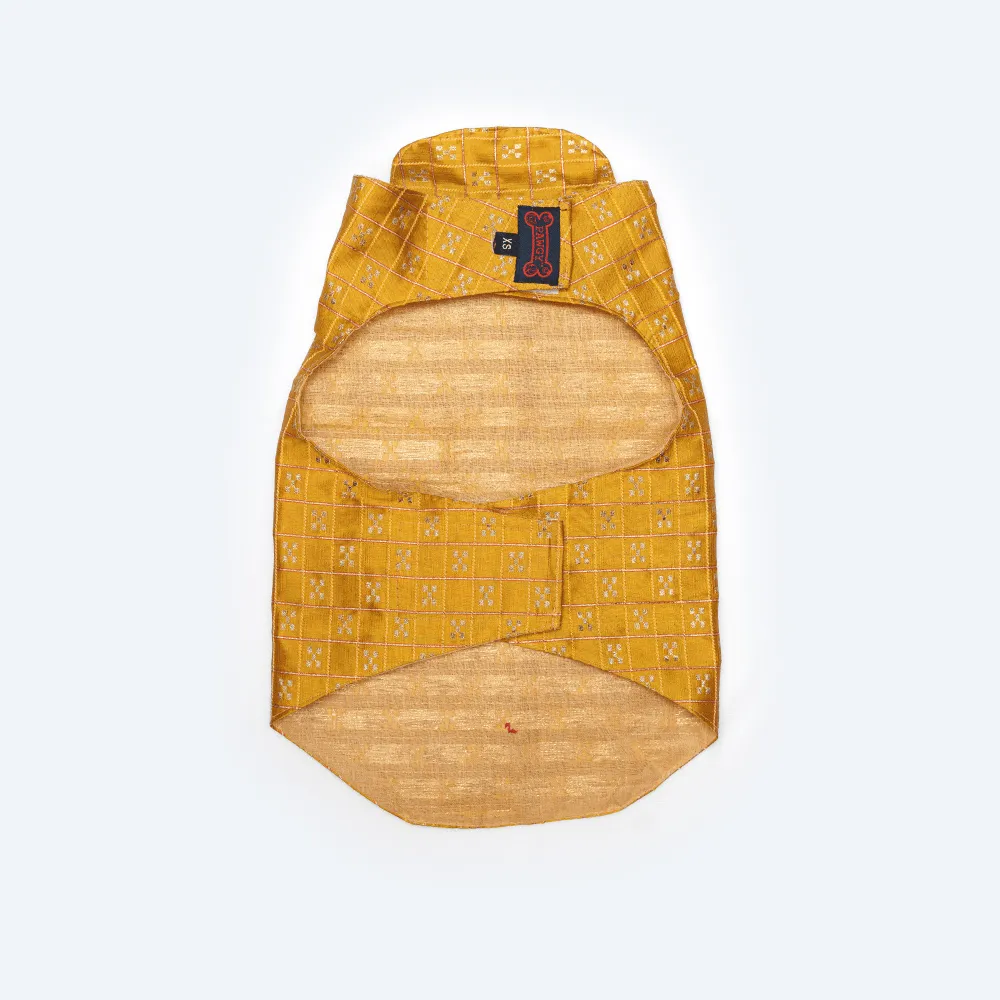 Pawgypets Strapy Sherwani for Dogs and Cats (Mustard)