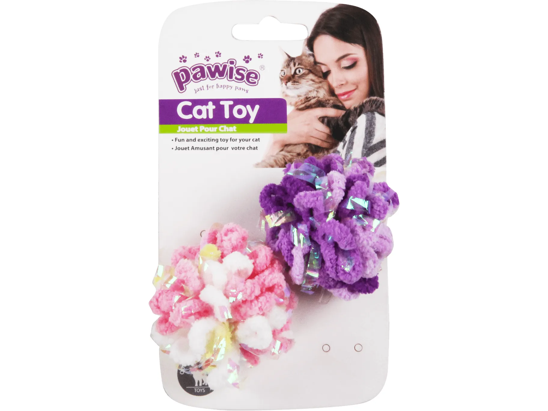 PAWISE 2pk glitter caddice balls Pets Qatar