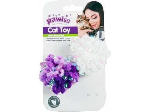 PAWISE 2pk glitter caddice balls Pets Qatar