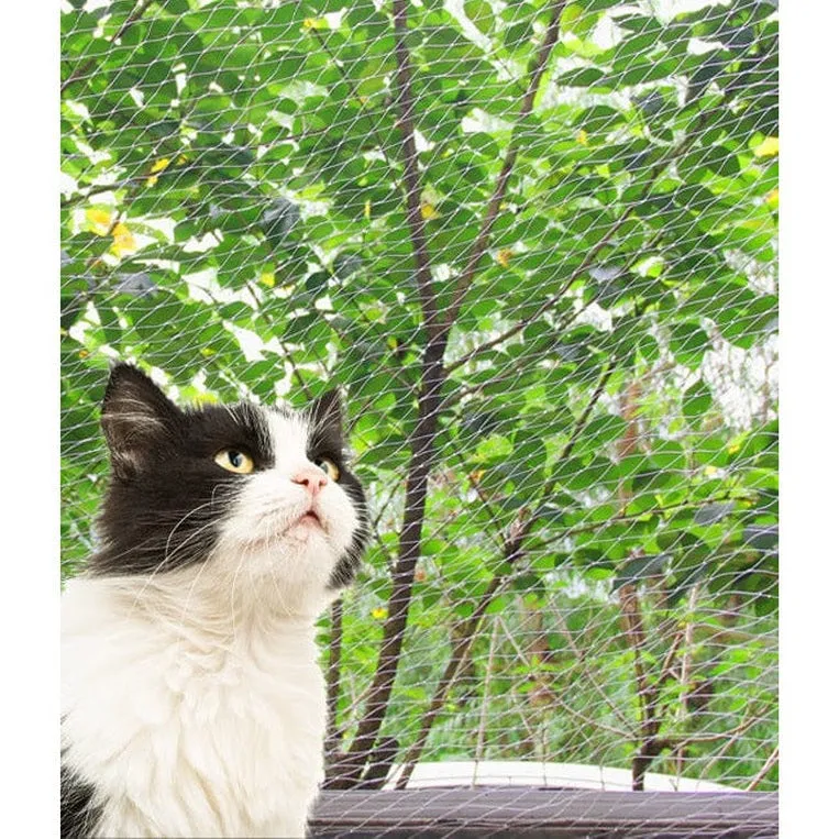 Pawise Balcony Cat Net Transparent 6X3M Pets Qatar