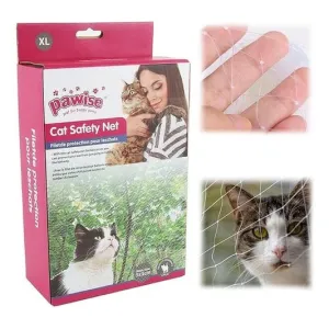 Pawise Balcony Cat Net Transparent 6X3M Pets Qatar