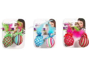 PAWISE Ball & Feather Cat Toy Pets Qatar
