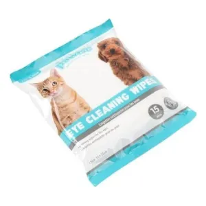 PAWISE  Cleaning Wipes Eyes  (15 sheets) Pets Qatar