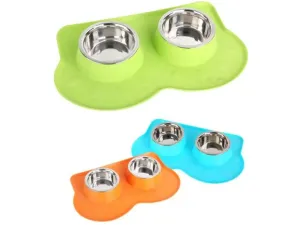 Pawise Double Pet Feeders 350Ml Pets Qatar