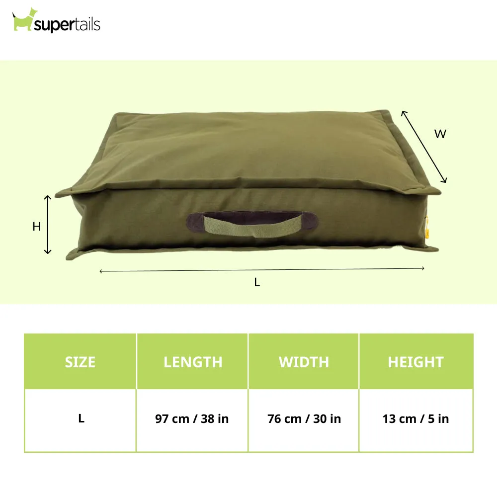 Pawpourri Monsoon Outdoor Lounger Bed for Dogs and Cats (Olive)
