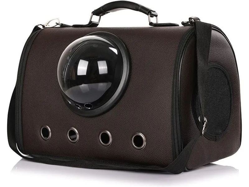 Pet Carrier PU  acrylic   polyester 44X26X31cm Pets Qatar