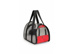 Pet carrier with transparent cover 48x29x29cm (1  red   1 blue) Pets Qatar
