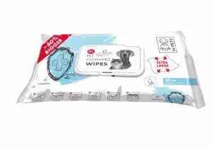 Pet Cleaning Wipes Anti-Bacterial Extra Large 28 X 18 CM - 30 Pcs Pets Qatar