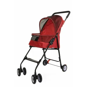 Pet Stroller Basic - Red Pets Qatar