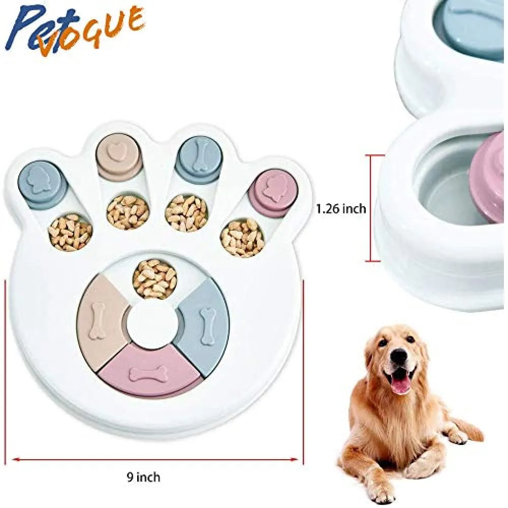Pet Vogue Slow Feeder Paw Shaped Toy for Dogs and Cats (White) (Buy 1 Get 1)
