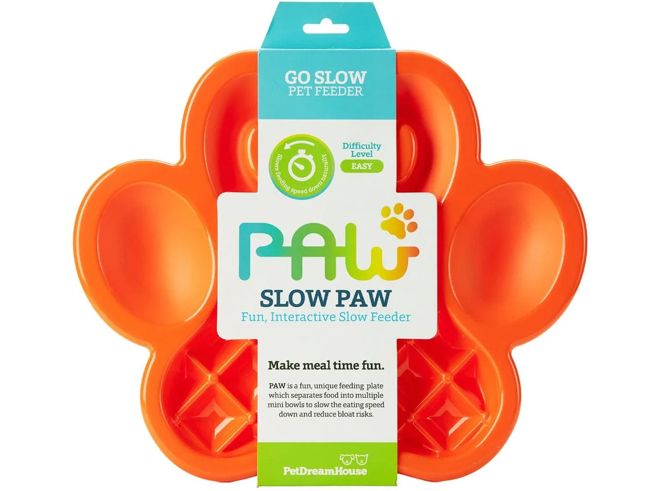 PetDreamHouse PAW Slow Feeder Orange Pets Qatar