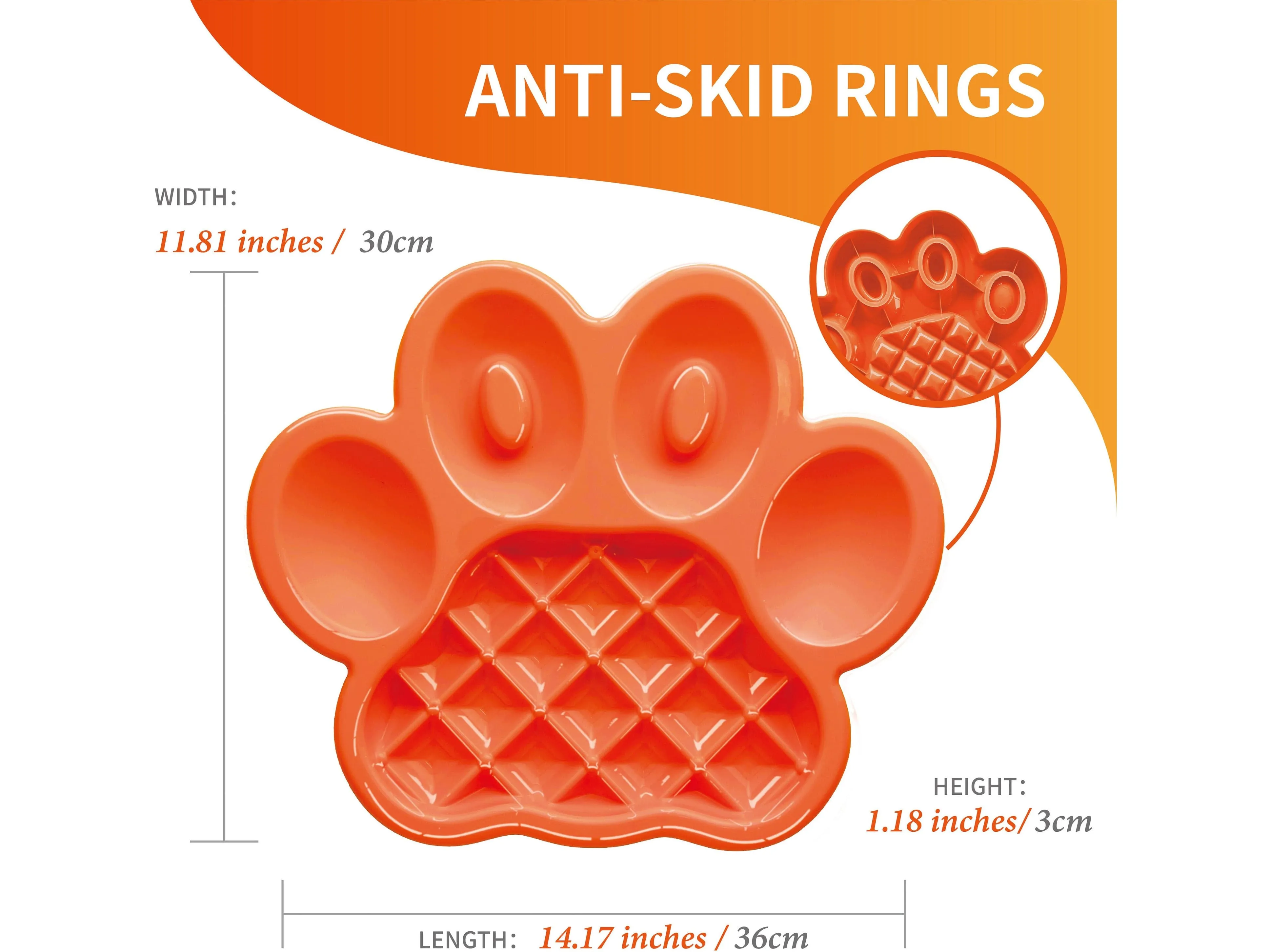 PetDreamHouse PAW Slow Feeder Orange Pets Qatar